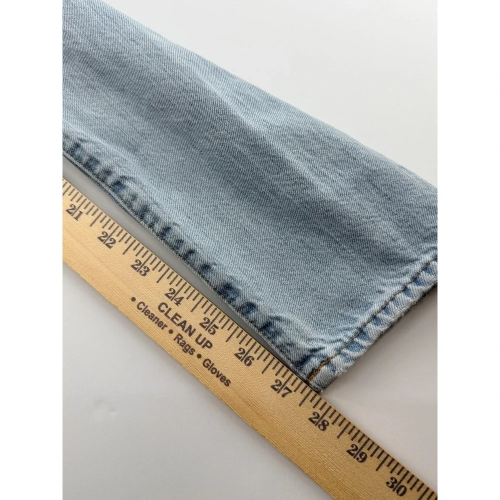 Madewell Perfect Vintage Jeans Womens 27 Light Wash Straight Leg High Rise Denim